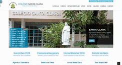 Desktop Screenshot of colegio-santaclara.com.br