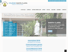 Tablet Screenshot of colegio-santaclara.com.br